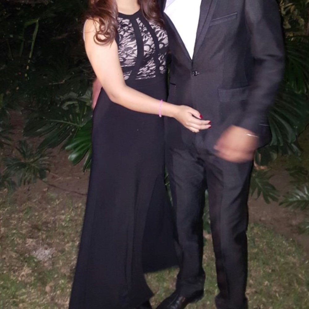 Long black dress